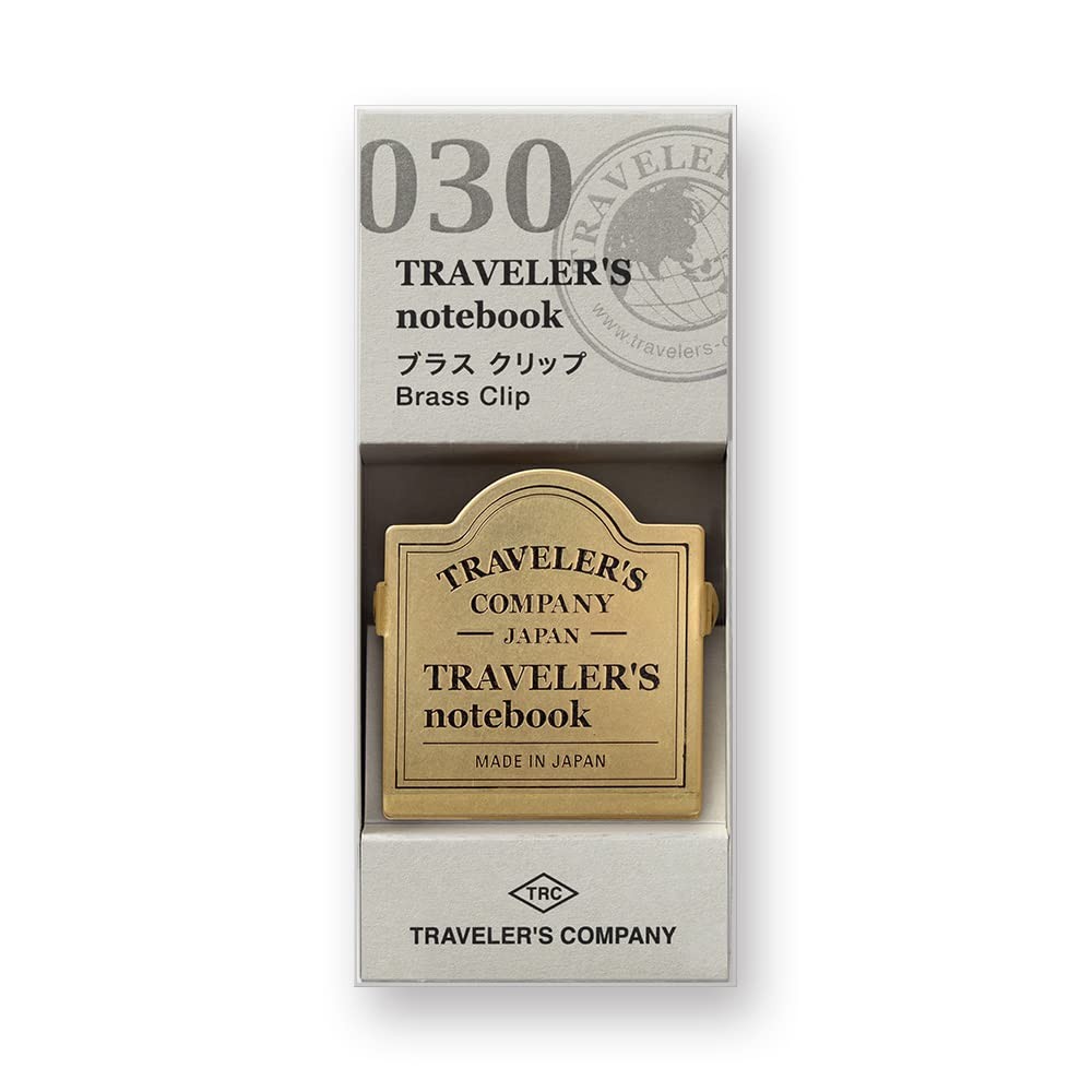 Traveler’s Note Brass Clip TRC Logo Pattern 43089006