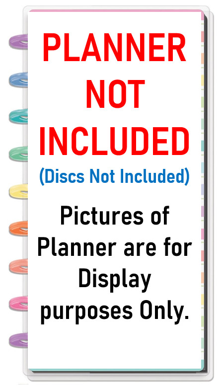 Schedule / Daily / Hourly Dashboard Insert for use with Half size HP Notebook
