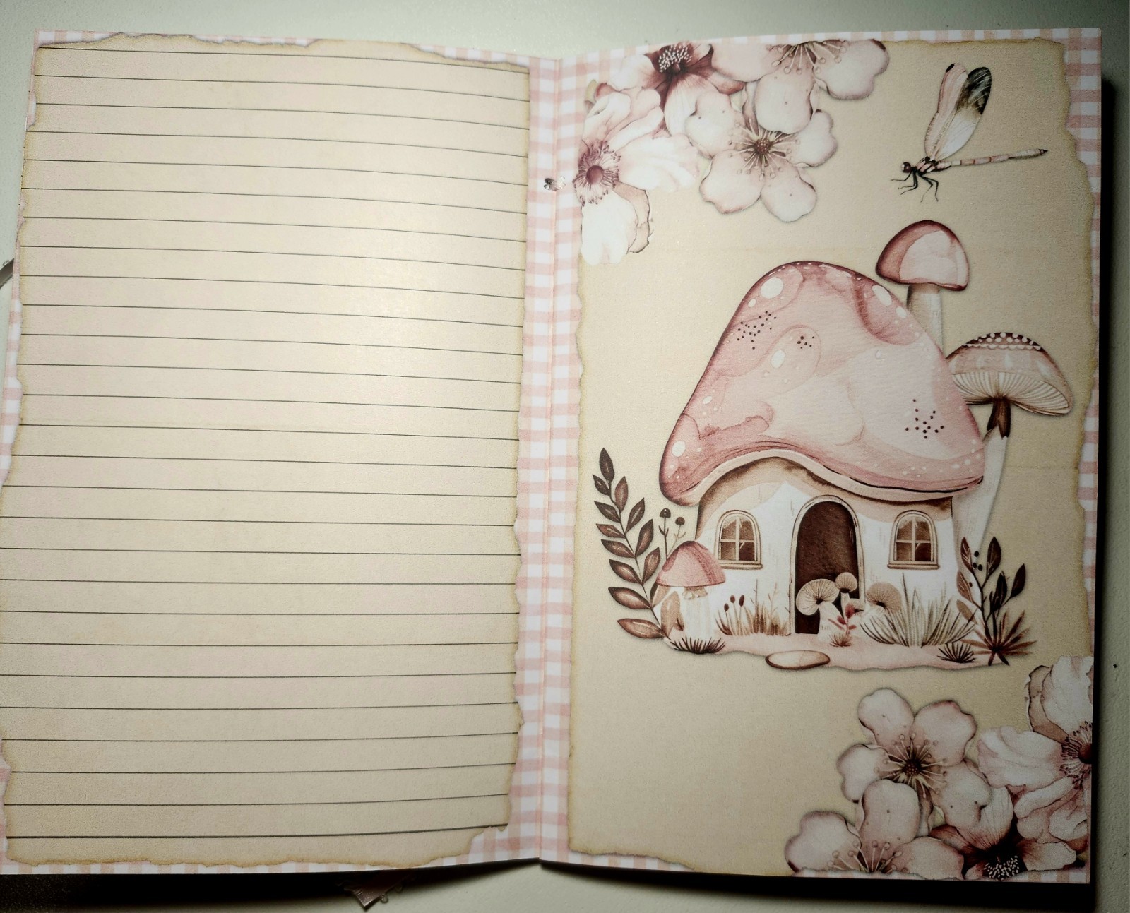 Junk Journal Booklet “UNICORNS & FAIRIES” Handmade Lg 8.5″x5.5″ 40pgs