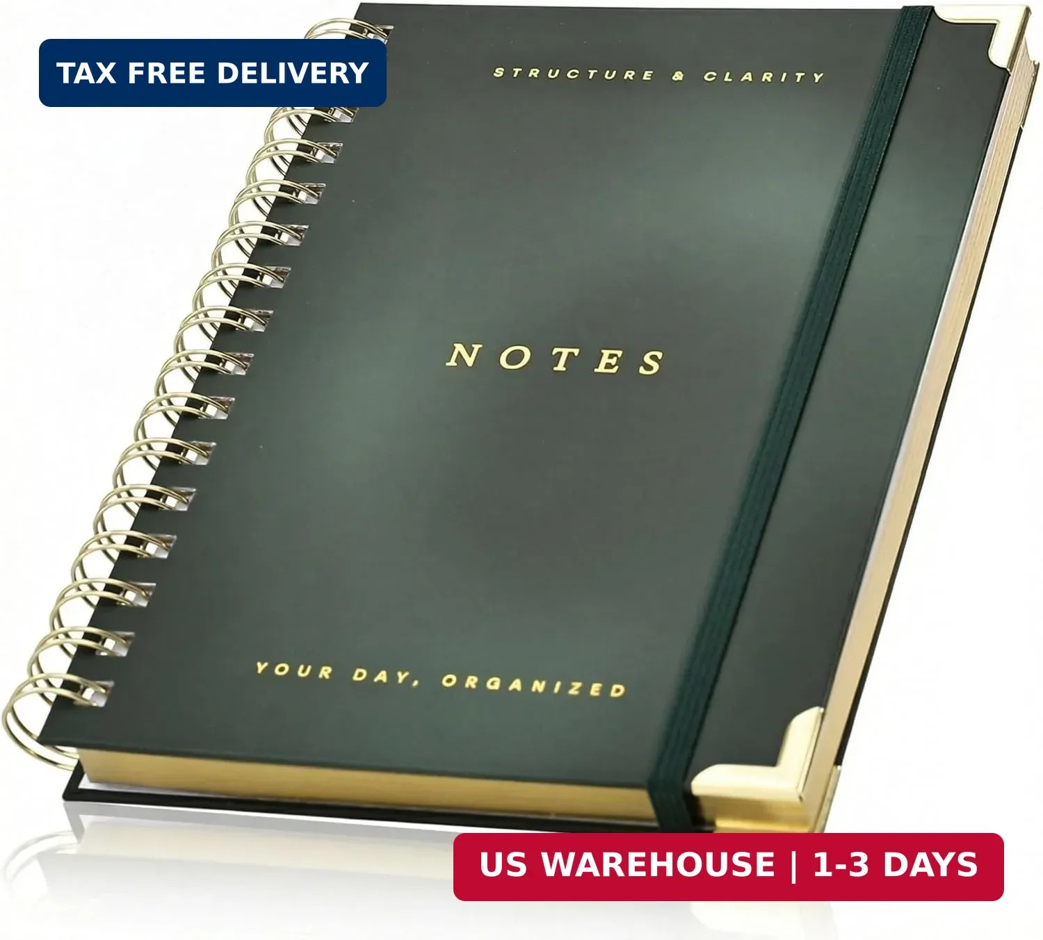 Aesthetic Daily Planner And Notebook With Hourly Schedule – Beautiful Spiral To
