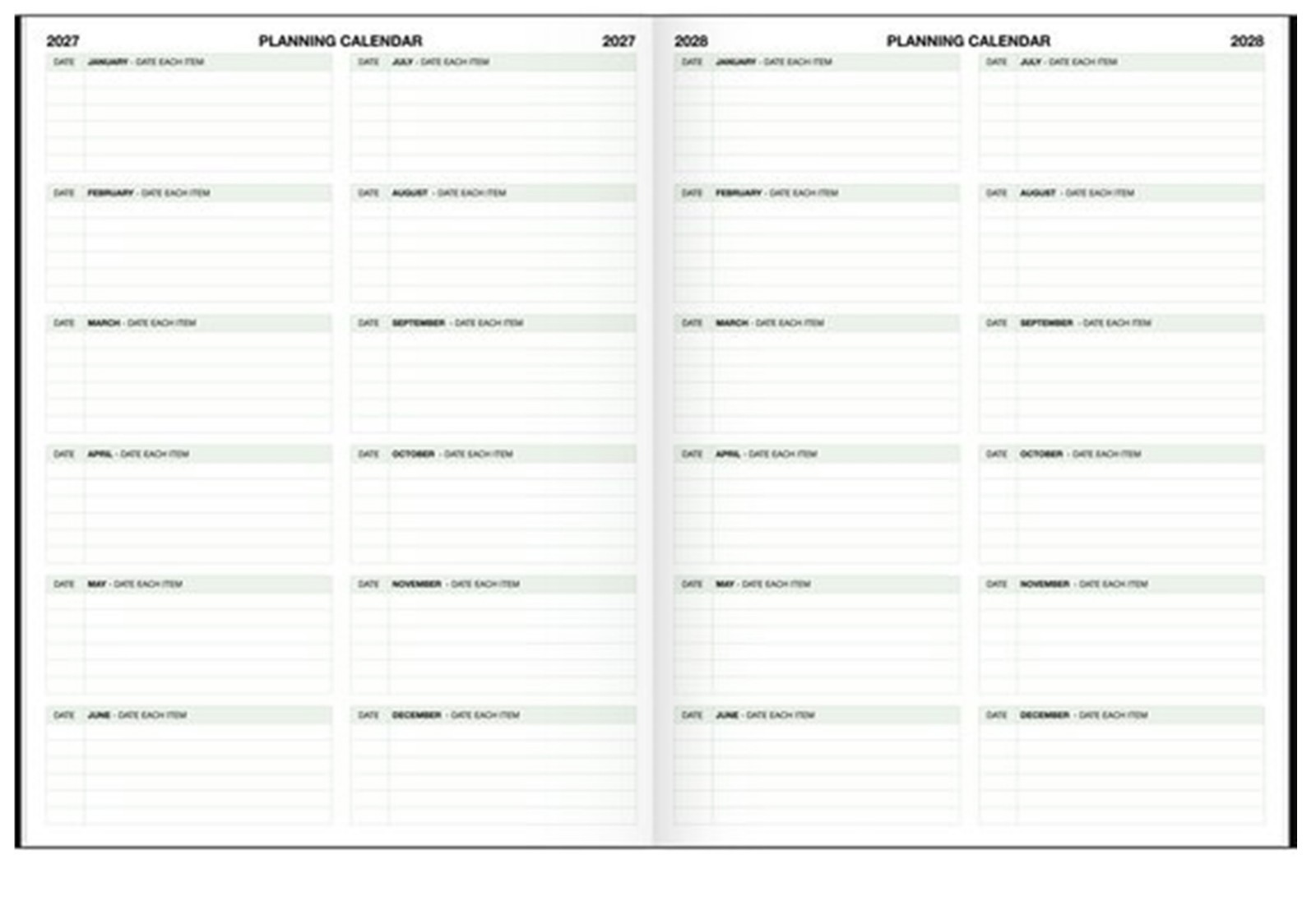 Day-Timer Excellent 2026 Monthly Planner Notebook, Black, Large, 8 1/2″ x 11″