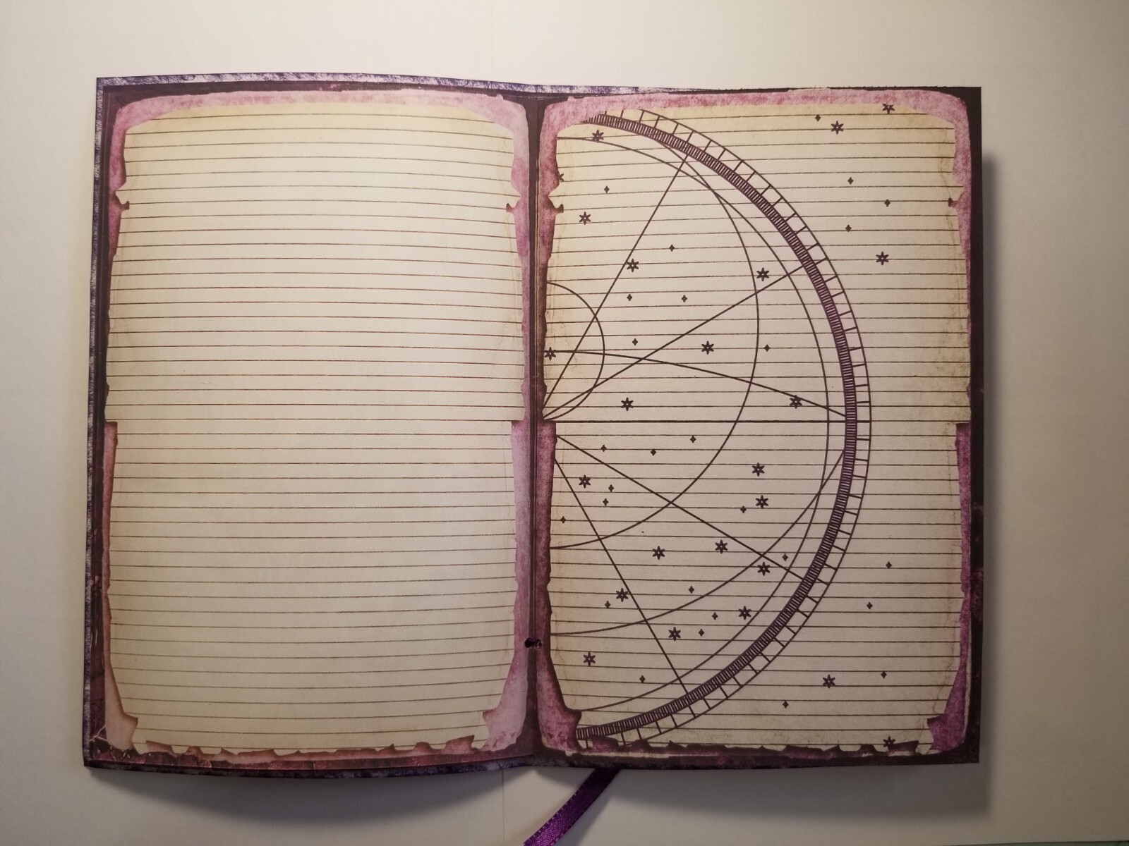 Junk Journal BLANK Booklet “FORTUNE TELLER”, LARGE 6″x9″ 40pg PSYCHIC, TAROT