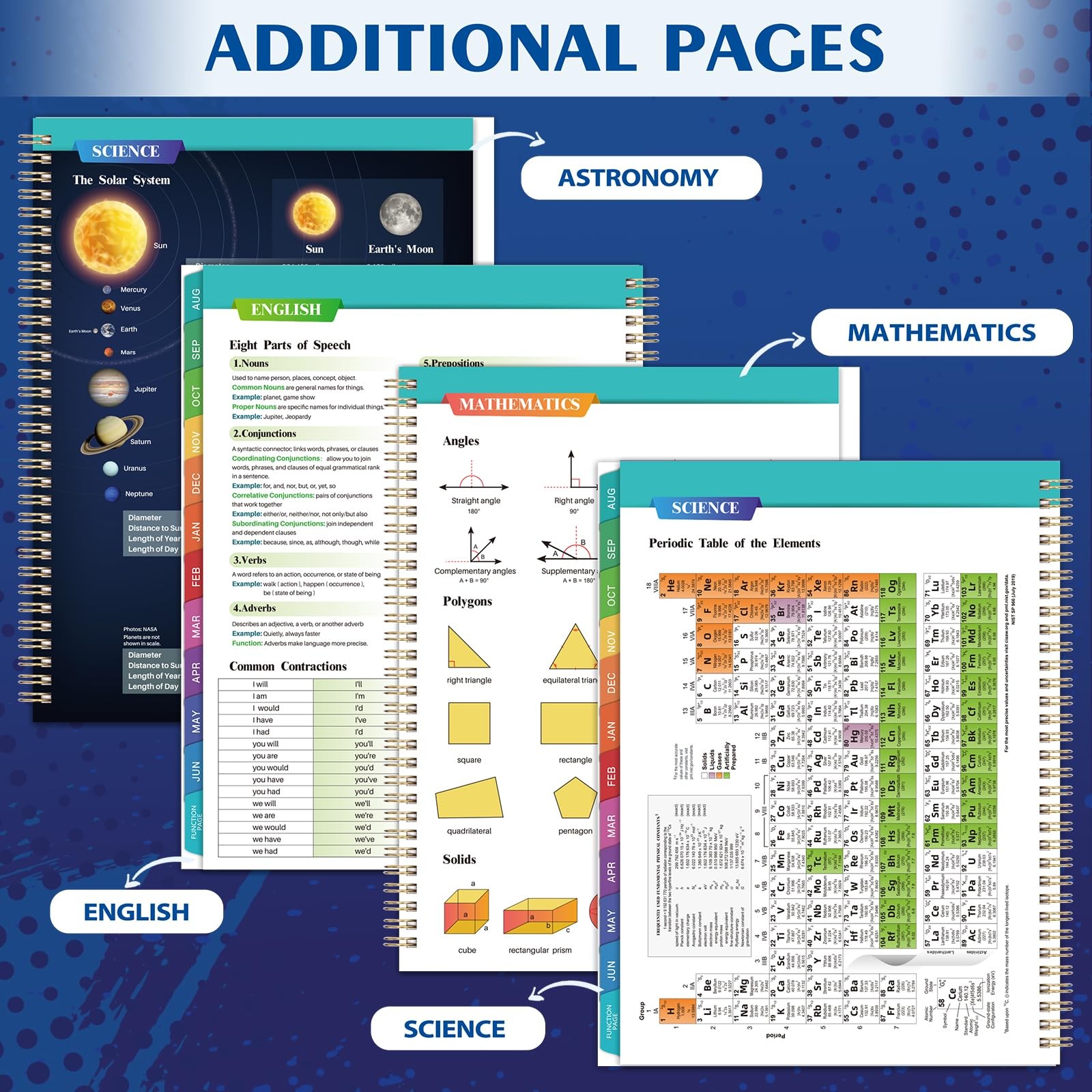 Student Planner 2026-2027 – Academic Year Weekly & Monthly 11″ x 9″, Blue