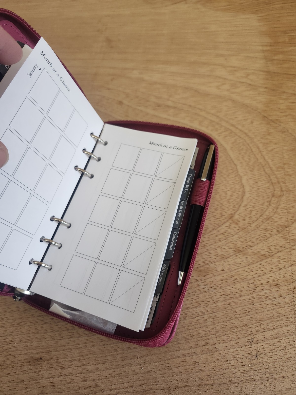 Mundi My Big Fat Agenda 6 Ring Planner Personal Organizer Pink
