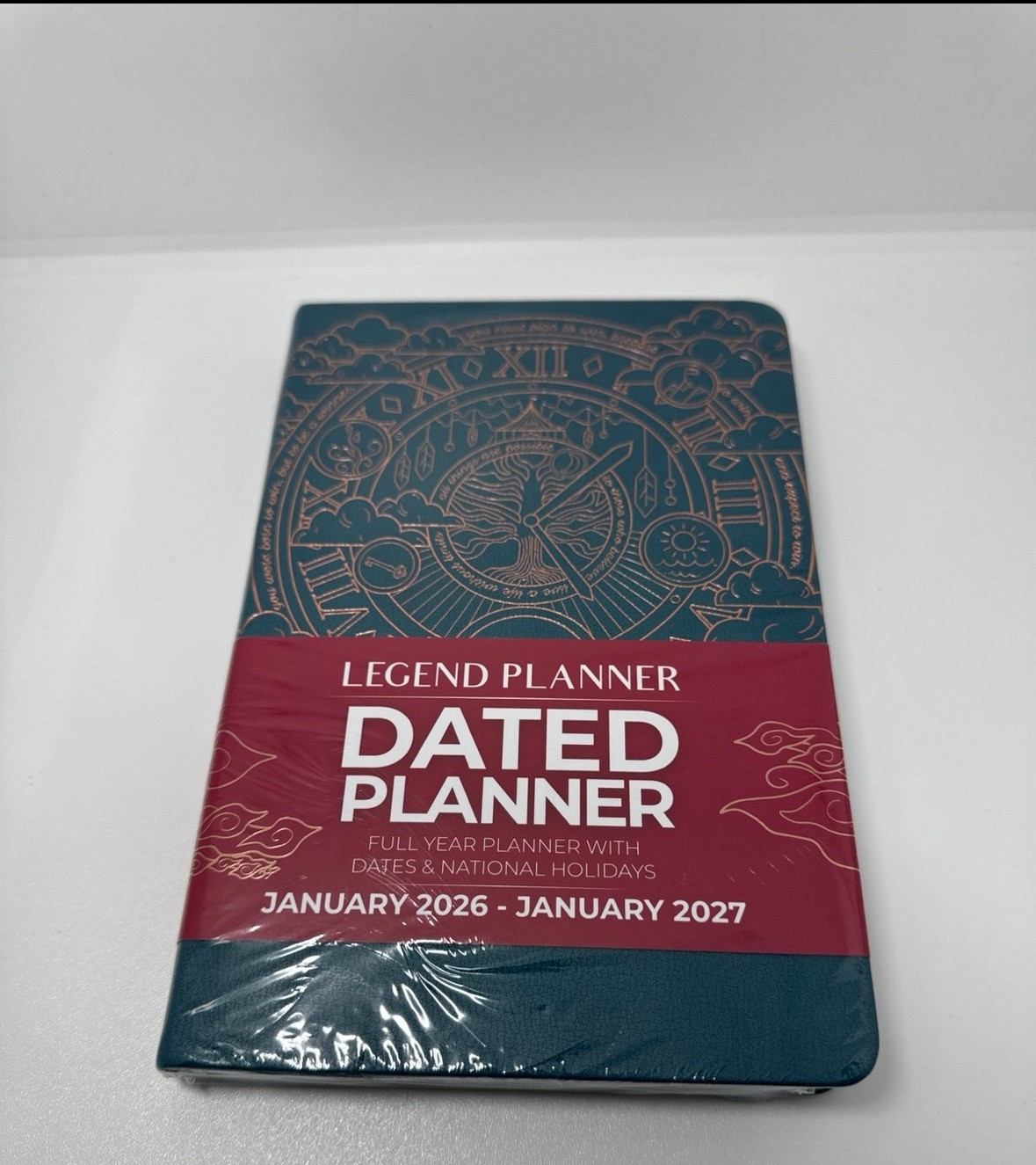 Legend Planner | Dated Planner 2026 | A5 5.5×8.3 | Dark Teal & Gold | SEALED