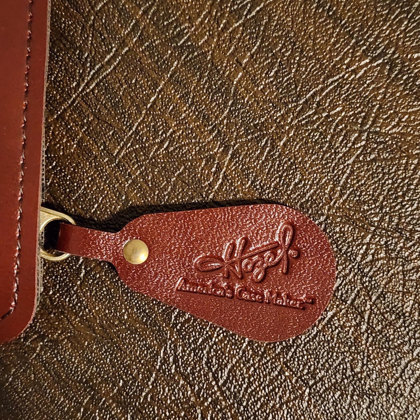Vintage Hazel USA 14″ X 10″ Leather Document Portfolio Notepad Padfolio Folder
