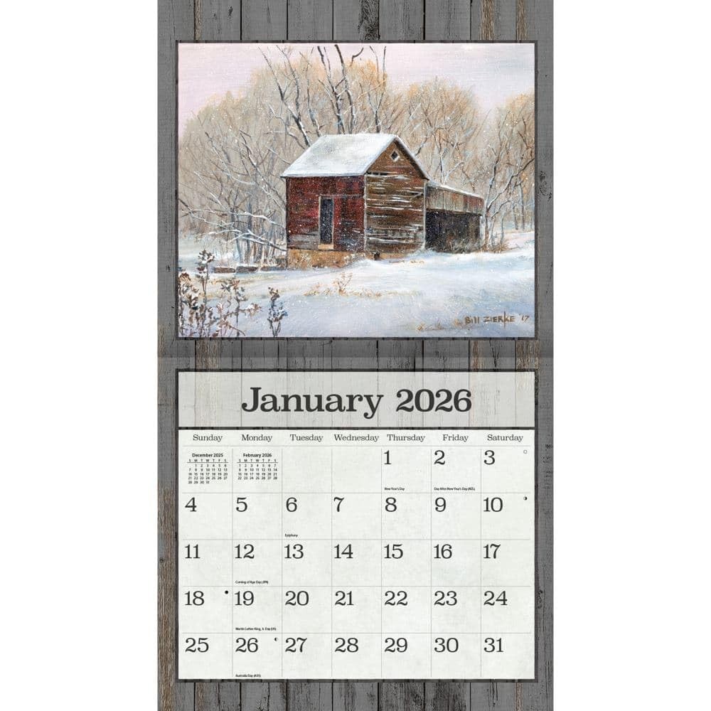 Lang, On the Farm 2026 Wall Calendar by Bill Zierke, 12.5″W x 0.2″H, 2026