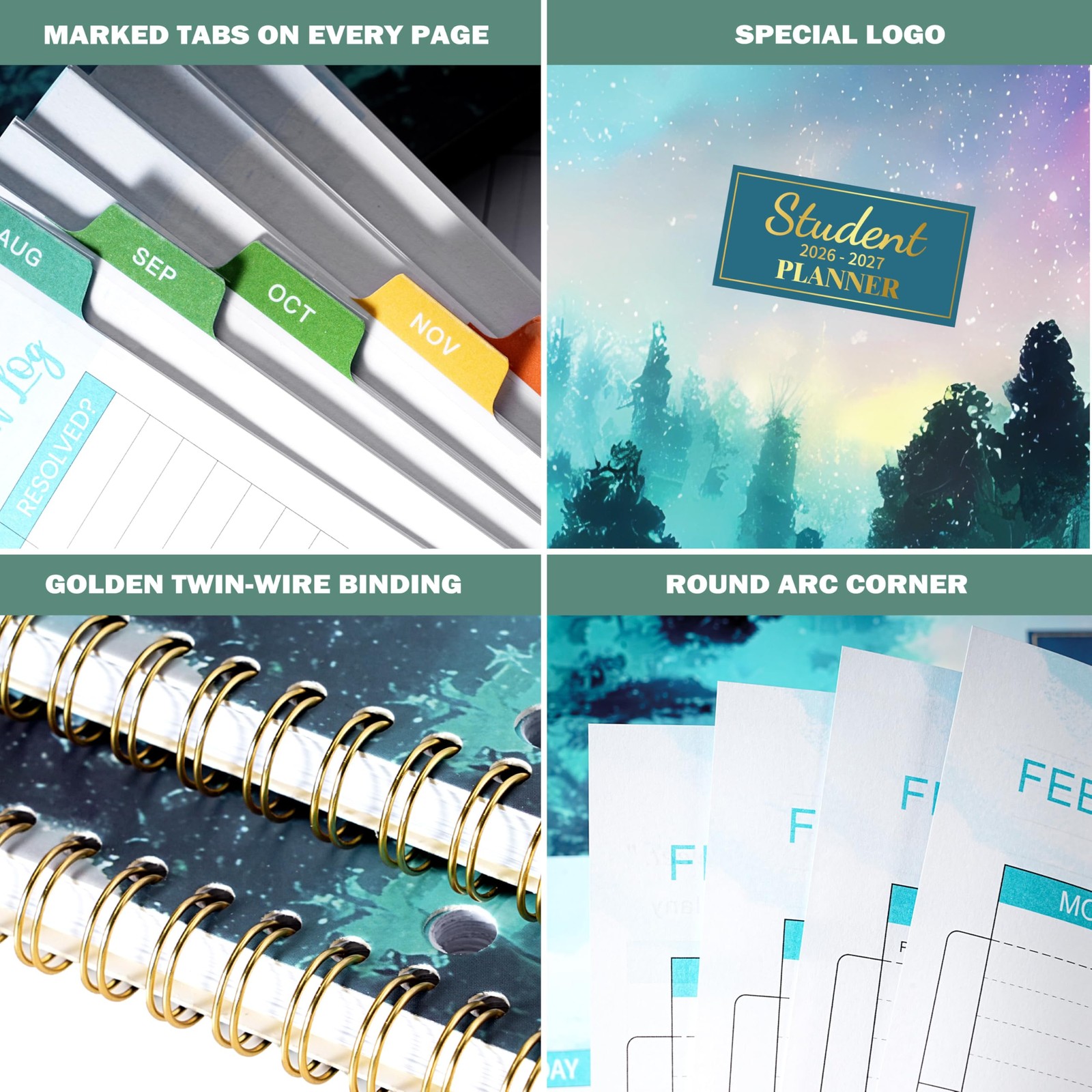 Student Planner 2026-2027, 11’’ x 9’’ Academic Year (August 2026 – A5