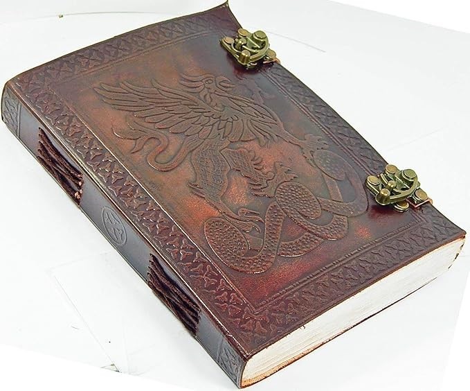 Handmade Vintage Leather Journal Large Sketchbook Diary 200 Pages | Buy 1 Get 1