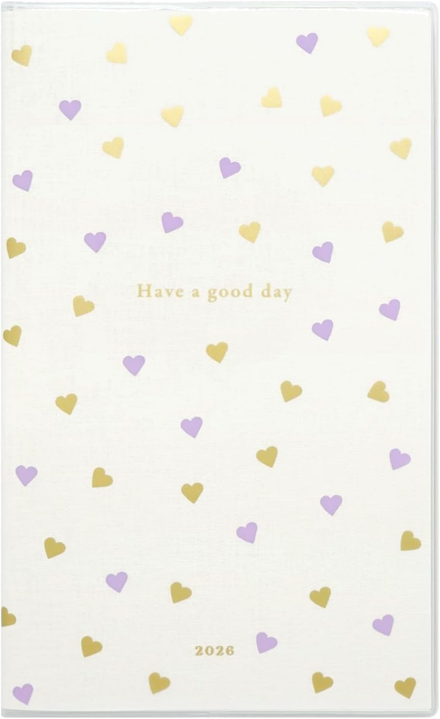 Greeting Life Chic 2026 Planner, B6 Slim, Monthly, Softcover, Heart CD-1404-MM (