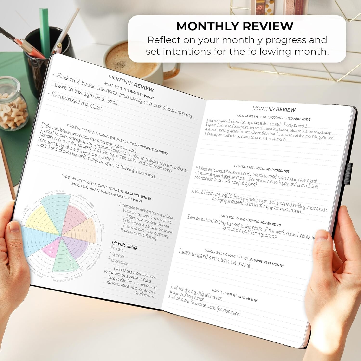 A4 Daily Organizer: Undated Planner with Time Management Slips & Accessories
