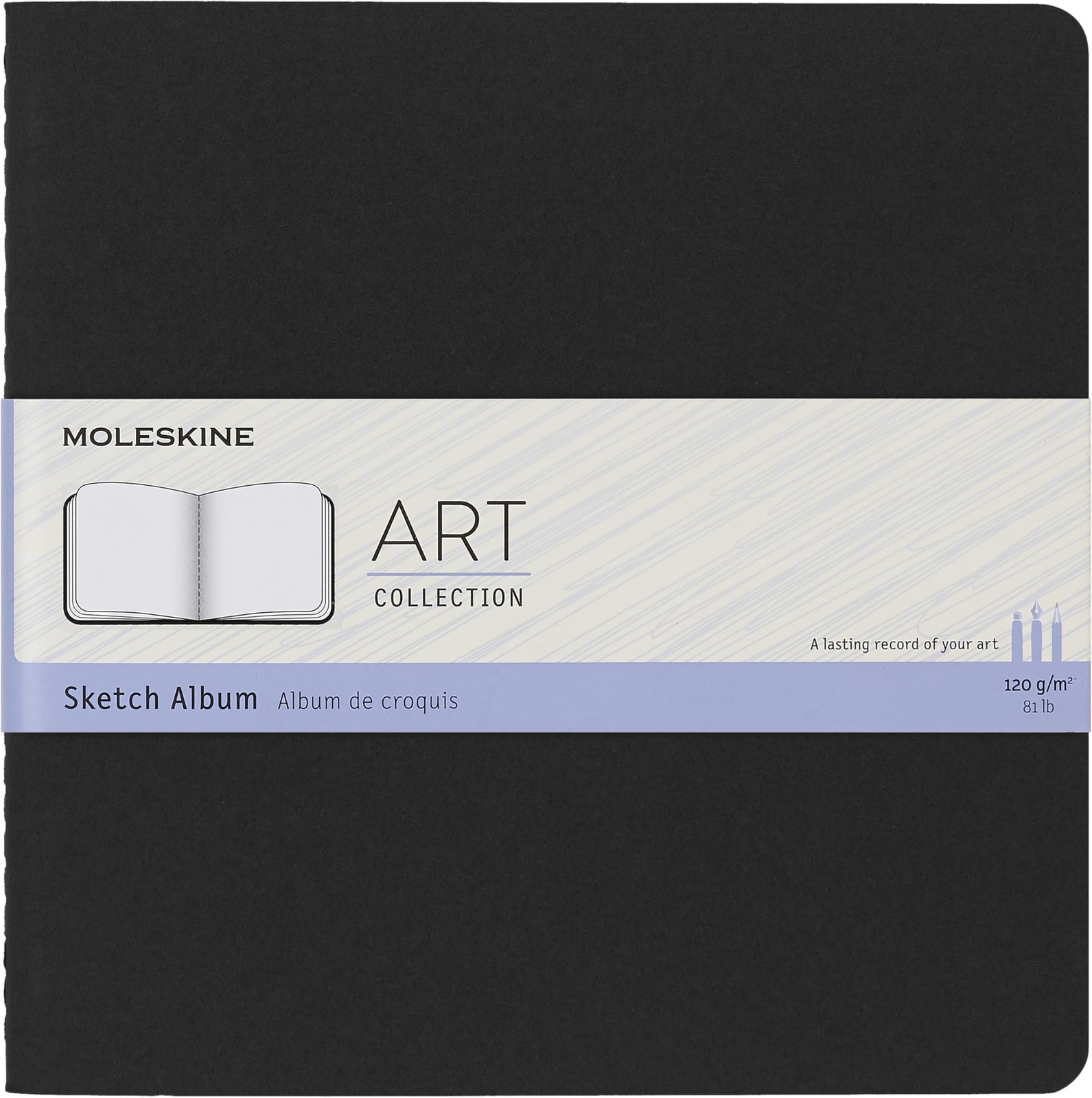 Moleskine Art Sketch Album, Soft Cover, Square (7.5″ x 7.5″) Pl Diary