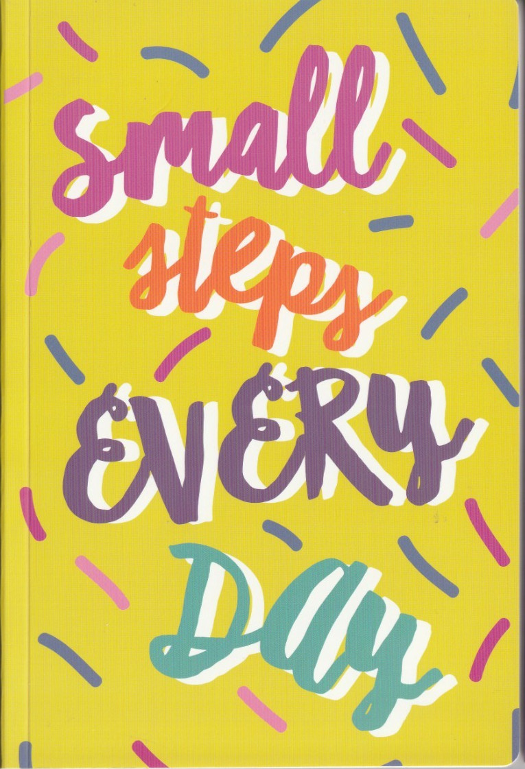 Journal Notebook SMALL STEPS EVERY DAY 5.5×8.25 – 60 Sheets Ruled