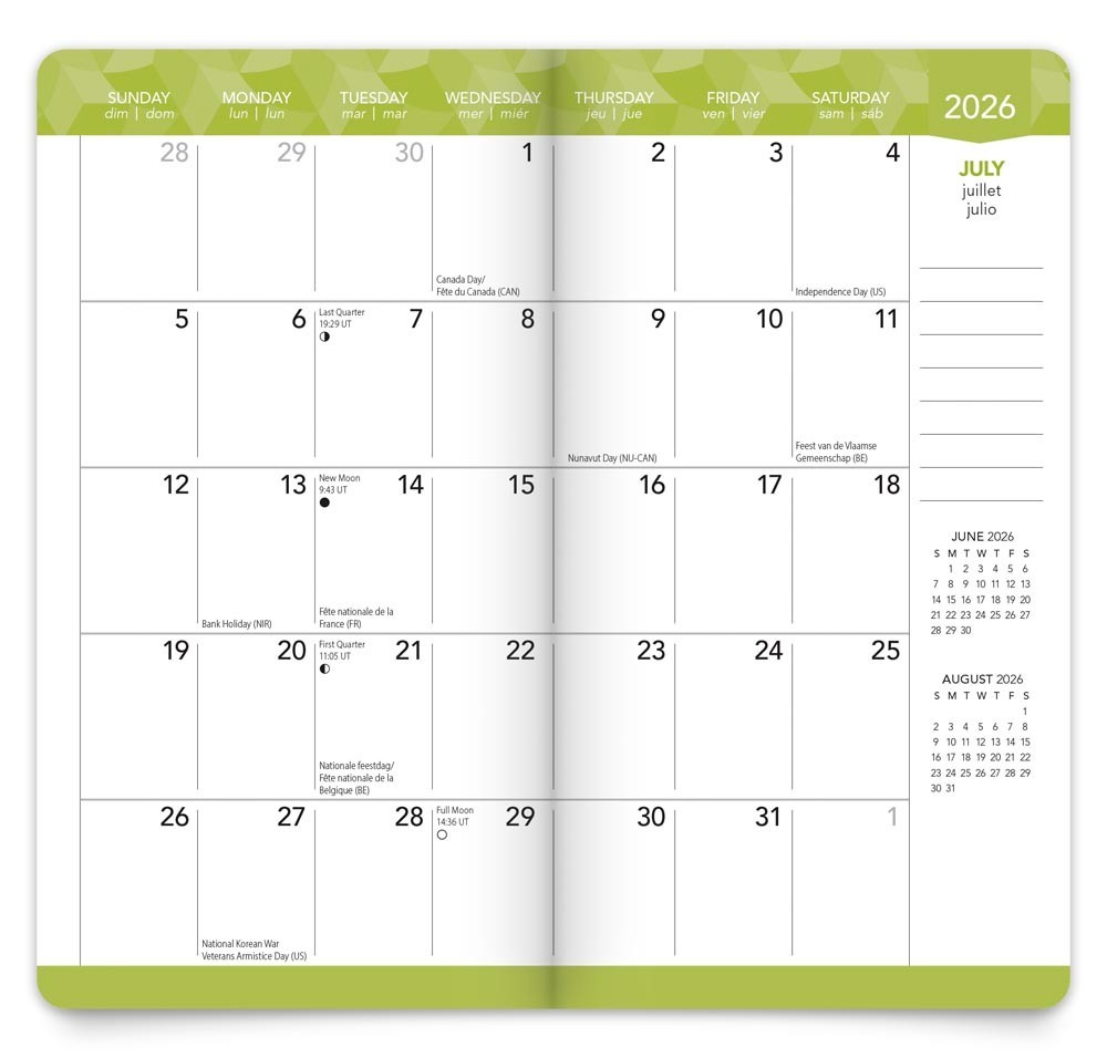Ariel Collection | 2026-2027 3.5×6.5″ Monthly Pocket Planner Calendar