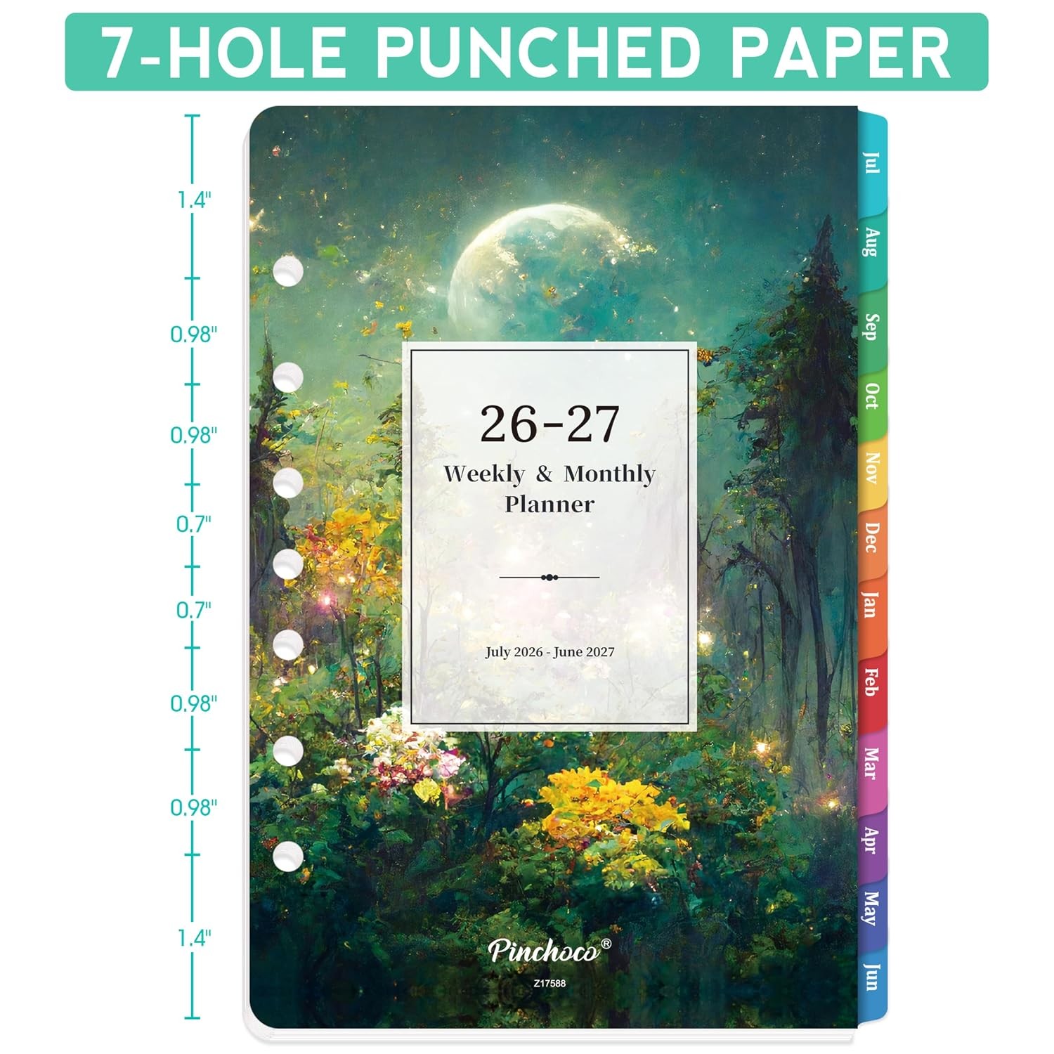2027 Planner Refills, 2027 Daily Weekly Monthly Yearly Planner Pages, JUL 2026