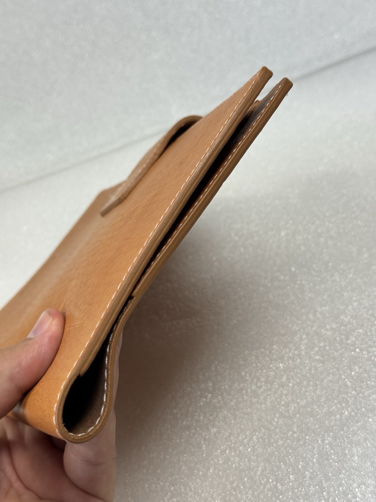Shinola Detroit Portfolio Brown Horween Leather Case Folder Wallet Organizer