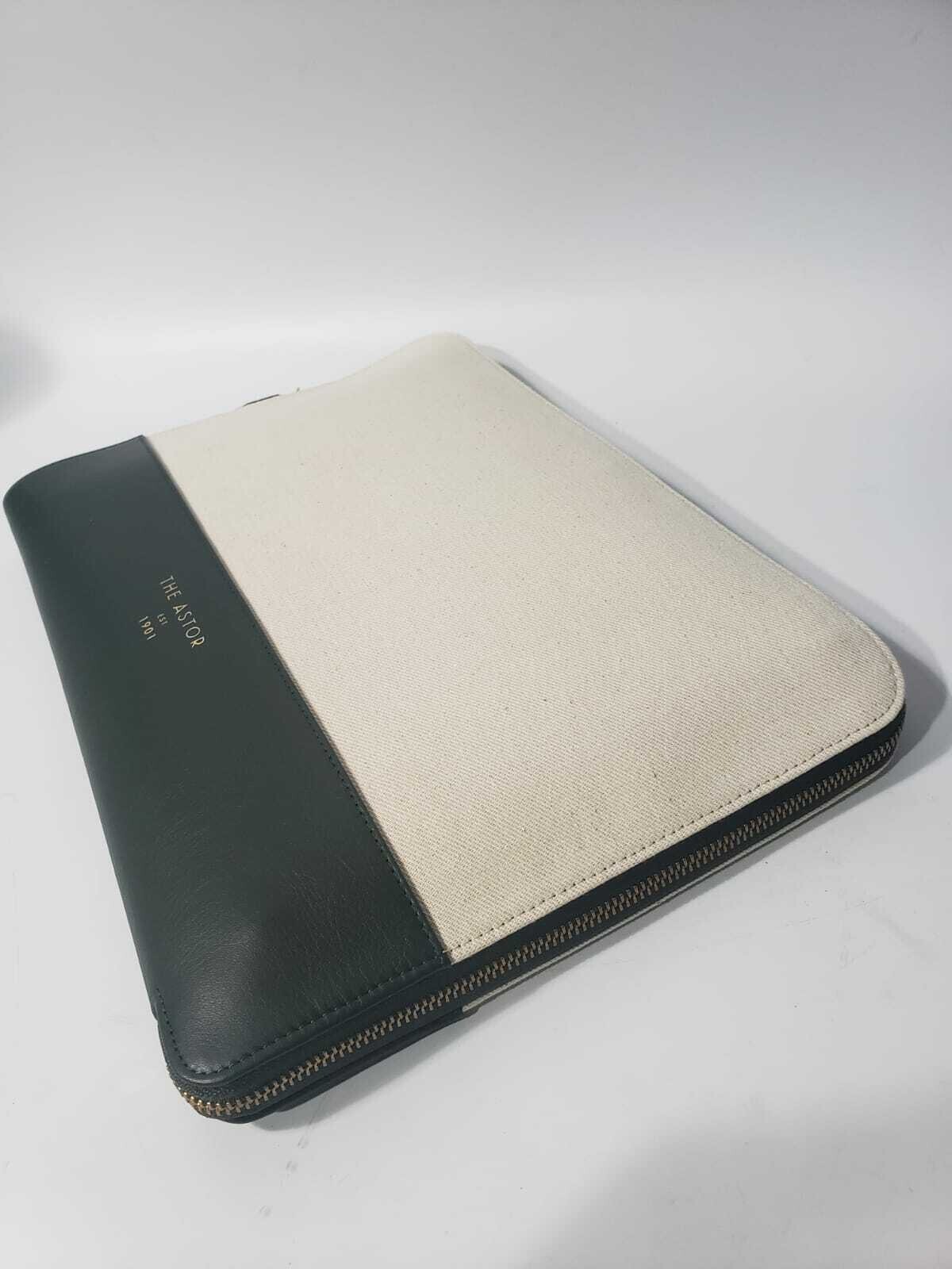Genuine Leather Paper Holder Document Travel Pouch or iPad Tablet Case Purse