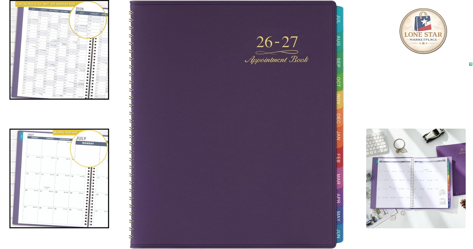 Elegant 2026-2027 Weekly Planner – 15-Minute Appointment Scheduling Made Easy