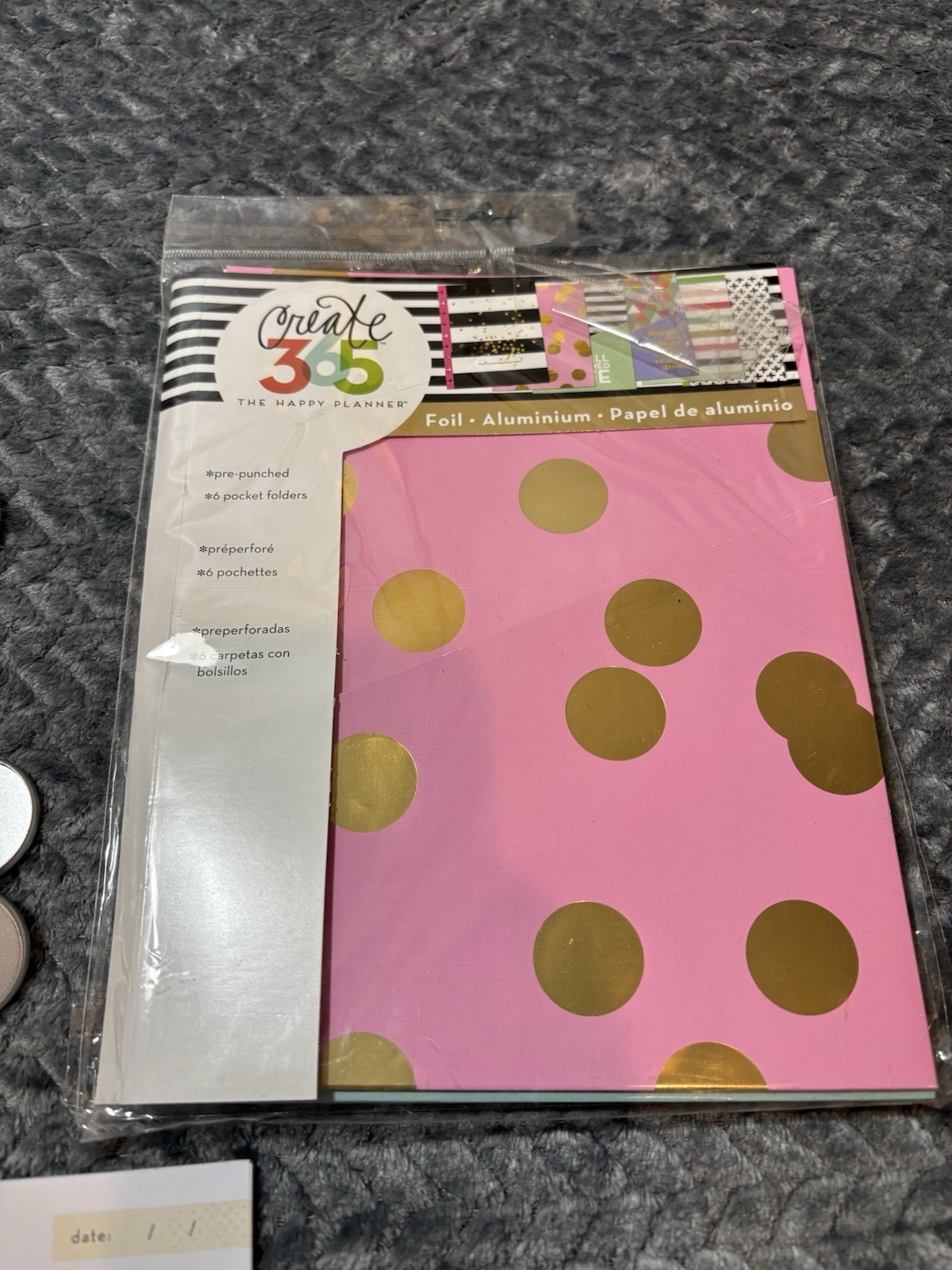 Happy Planner Accessories Bundle Pocket Folders Note Paper 9 Expander Disks