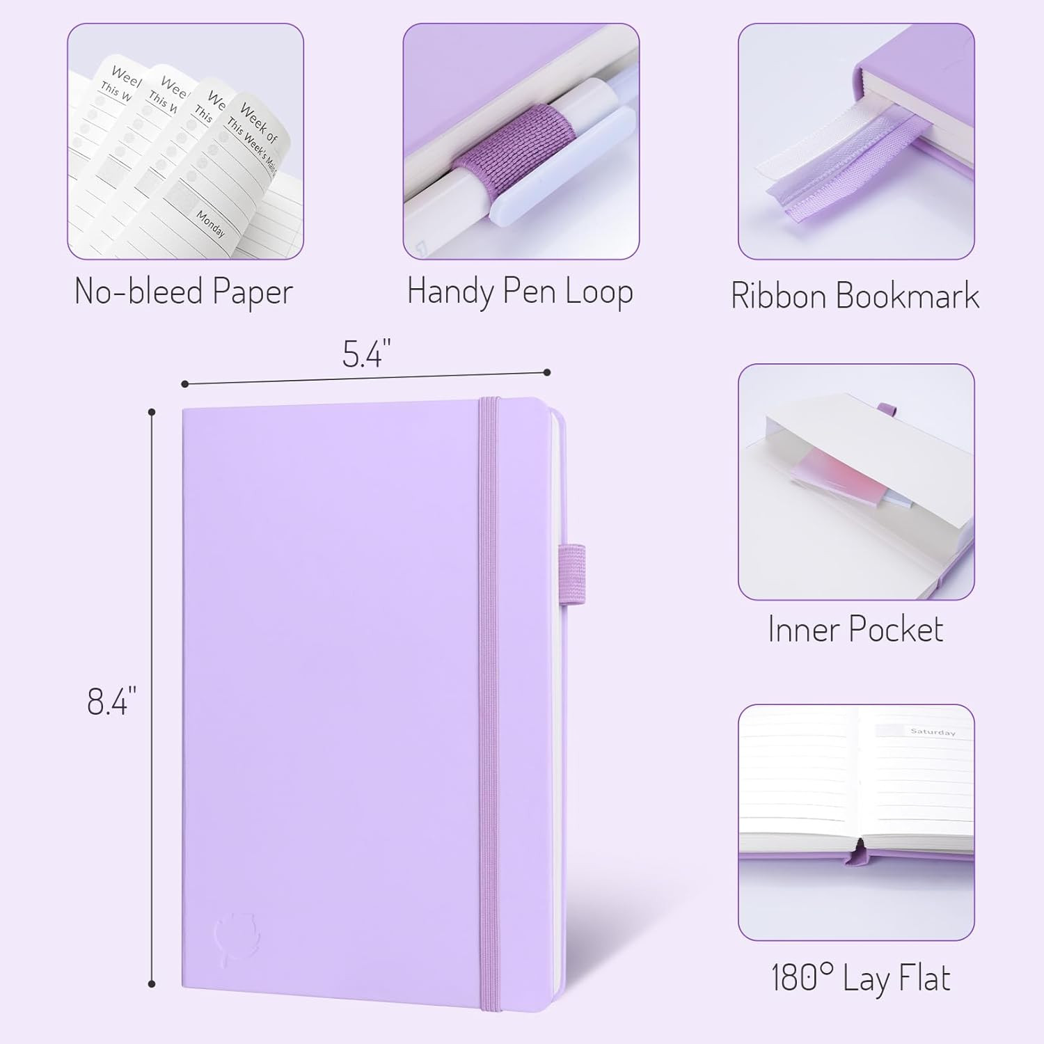 Undated Weekly Planner for 2025, Simplified Weekly & Monthly Calendar Planner,