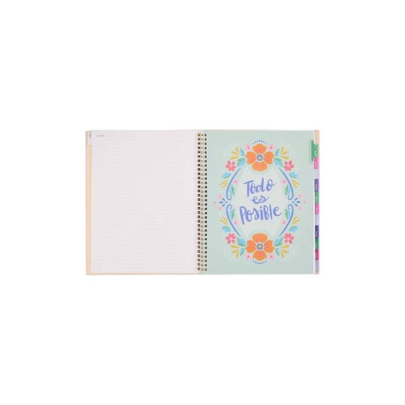 Happy Brands 8.5″x11″ 2026-2027 12 Month Organized Vive Cada Momento