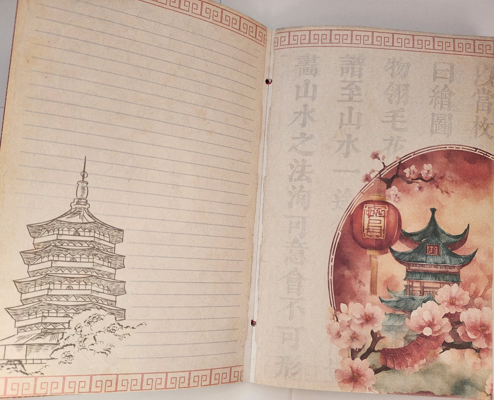 “ASIAN SPLENDOR” Oriental Japanese Style Junk Journal Vibrant Images 40pg 6″x9″