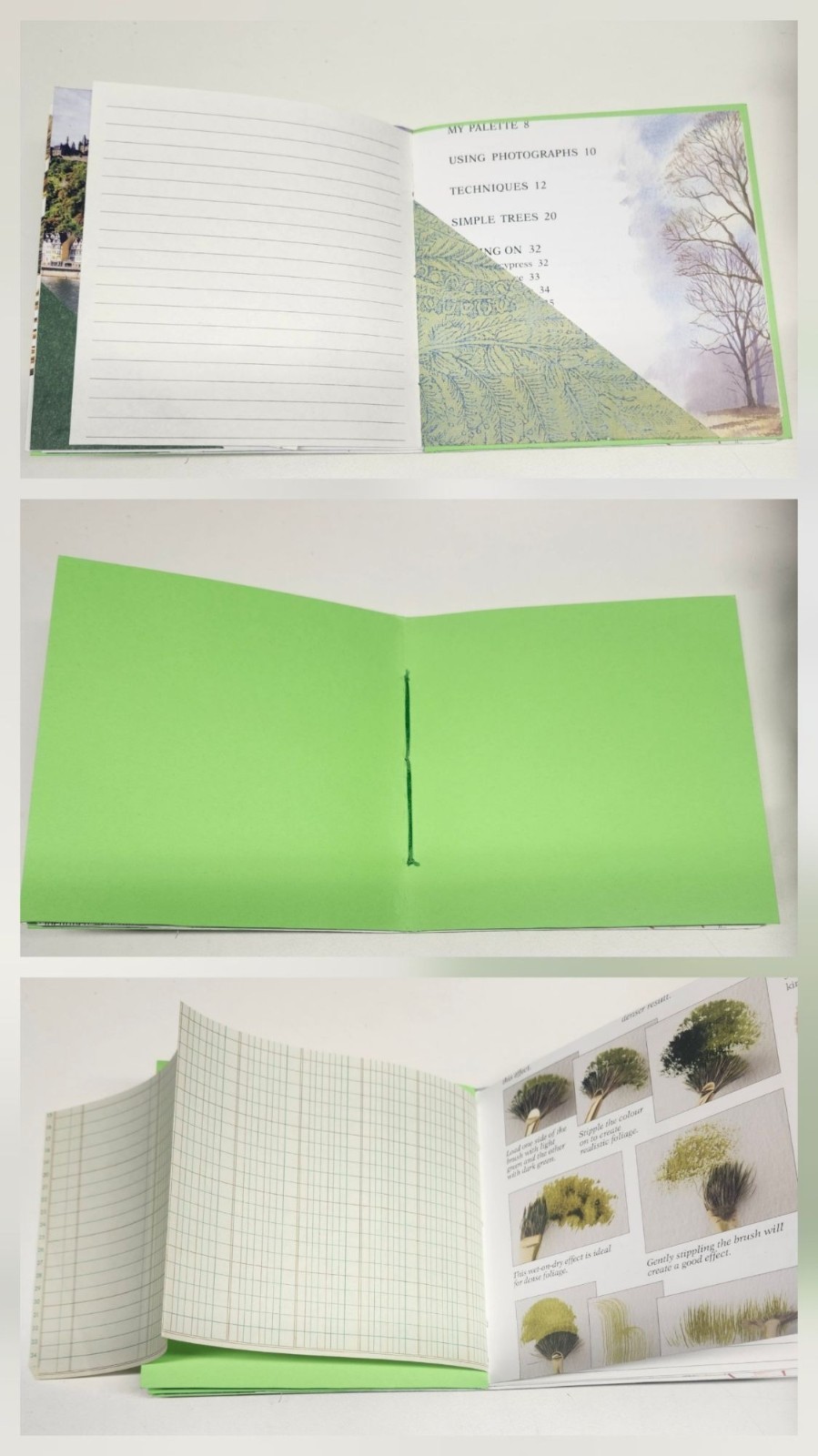 Handmade Junk Journal Green Theme 60 pages