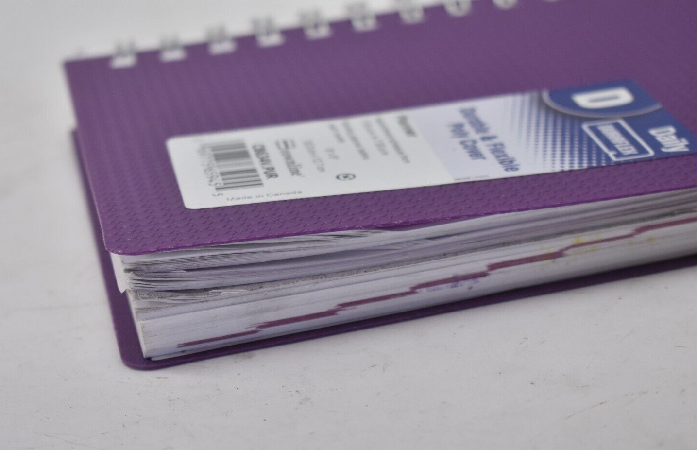 Duraflex Daily Durable & Flexible Poly Cover Planner 2025 Purple Cover