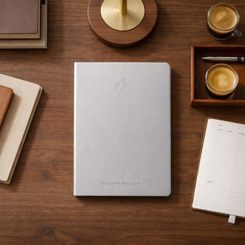 Hardcover Lined Notebook Journal – 120 GSM Thick Paper, Medium A5-160 Pages – Pe