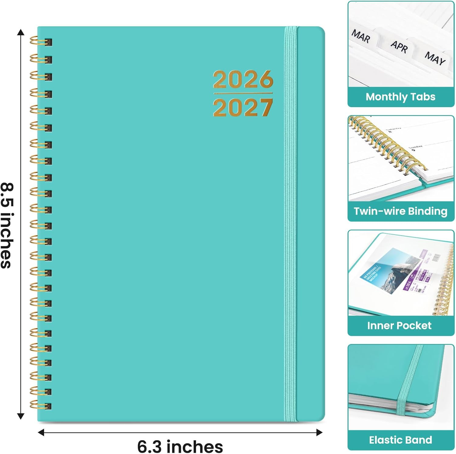 Planner 2026-2027 for Women & Men, Academic Monthly and Weekly Calendar Planner,