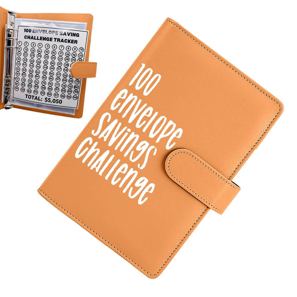 100 Envelope Challenge Binder Book Budget Planner Easy To Carry & Easy To Use