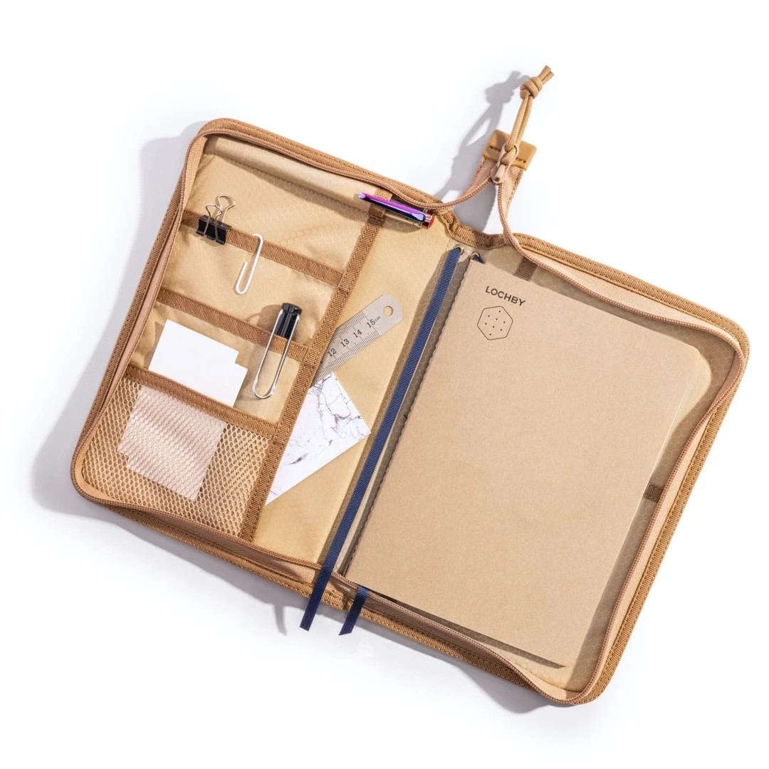 Lochby Field Folio Navy/Cream | A5 | Water Resistant Zippered Travel Journal