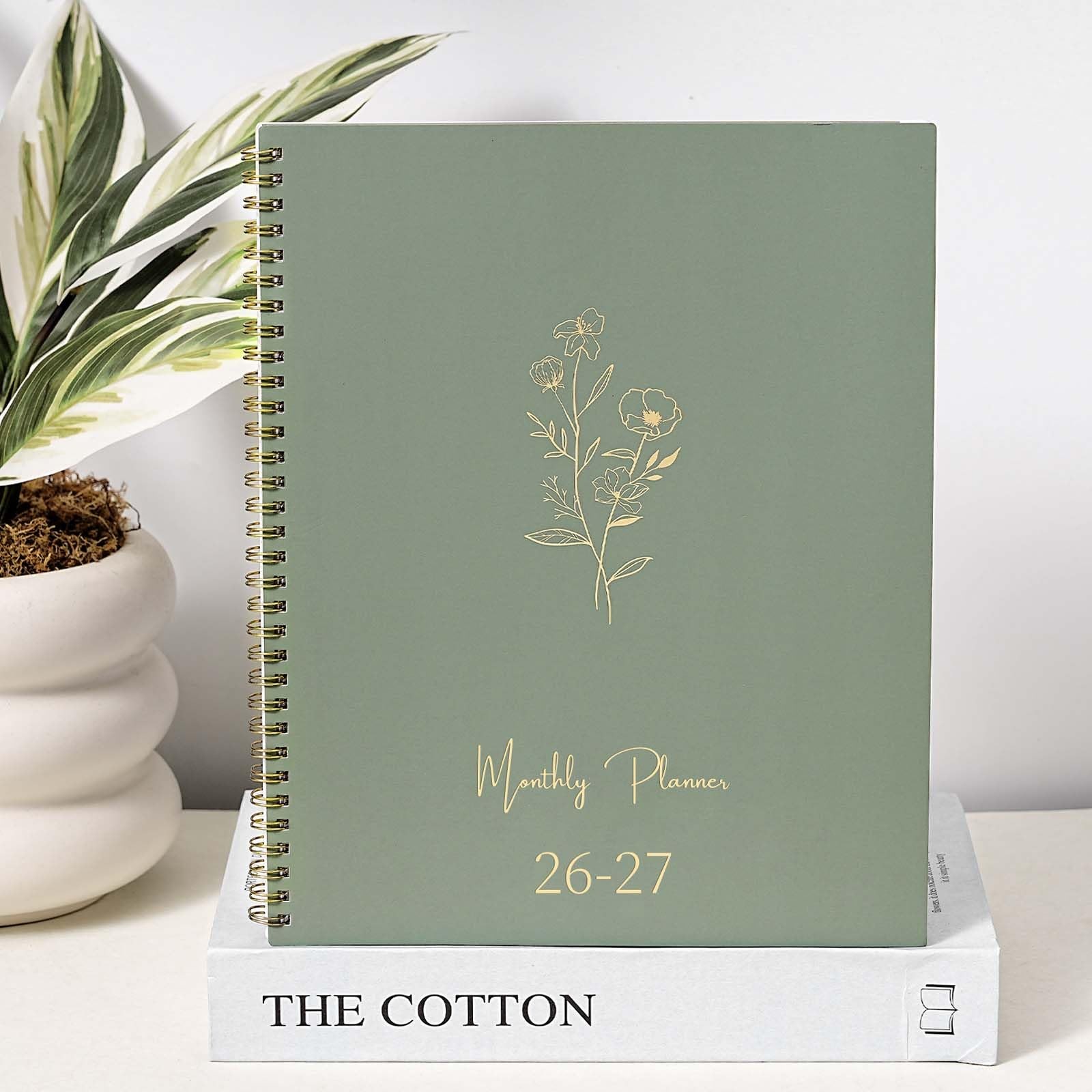2026-2027 Monthly Planner – 2026-2027, JUL. 9” x 11”, Green