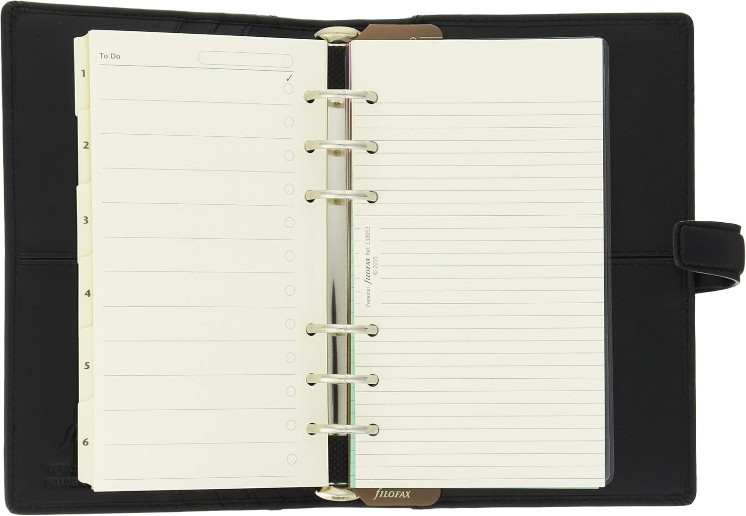 Nappa Bible Black Filofax System Organizer 025134 (Parallel Import)