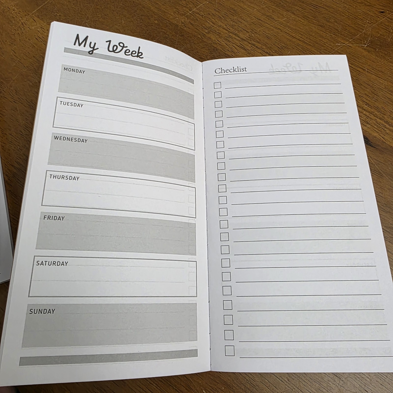 Lot 47 Weekly Planners Plain Brown Cover Classroom Teacher 30 Weeks & Checklist