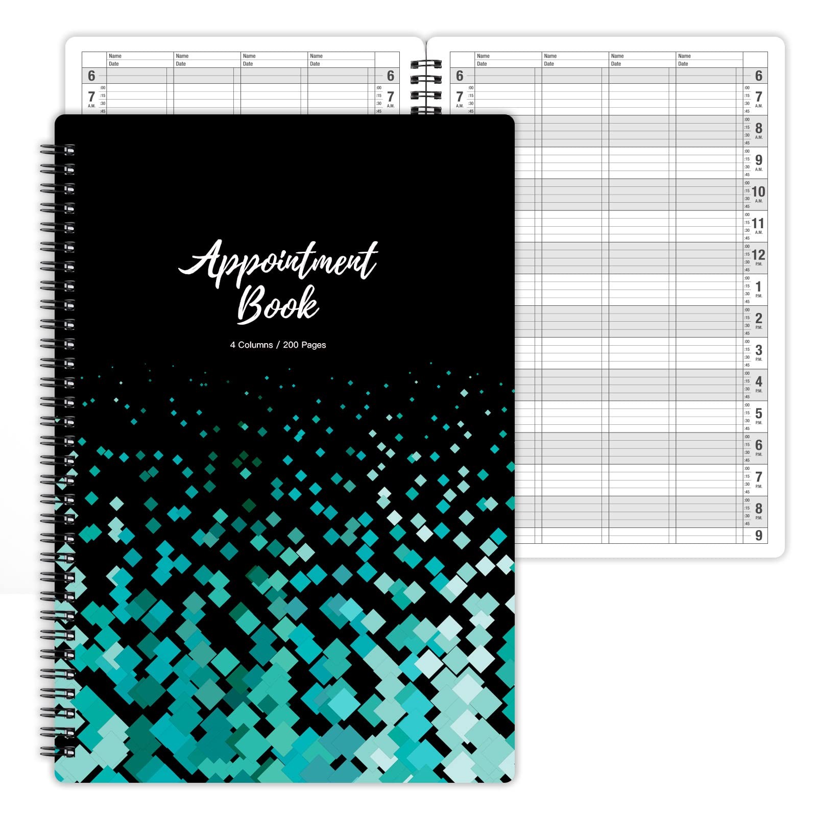 Appointment Book – Undated Salon Appointment Book, Daily＆Hourly Schedule Book…