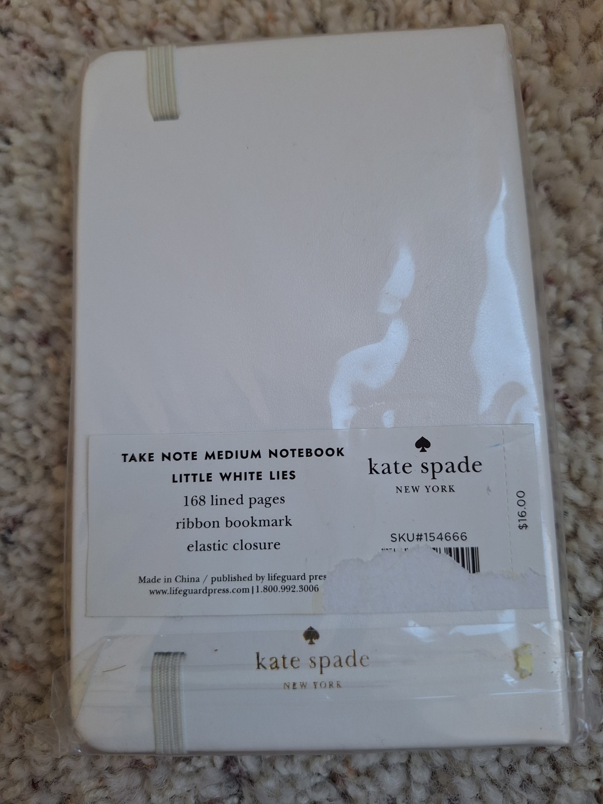 Kate Spade Little White Lies Journal New in Package