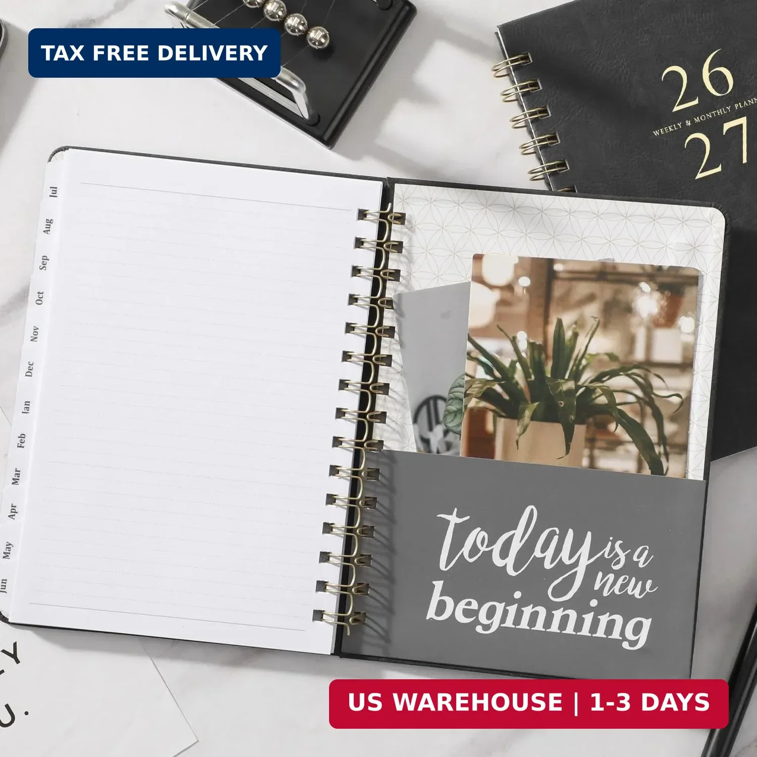 Planner 2026-2027 – Weekly & Monthly Academic Planner 2026-2027 with 12 Monthly