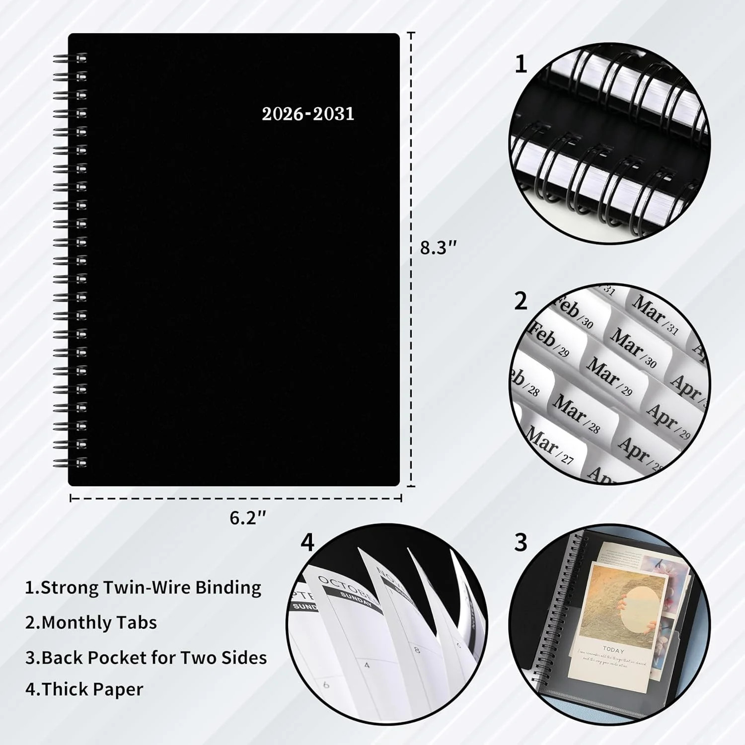 2026-2031 Monthly Planner/Calendar – 5 Year Monthly Planner, Jul. 2026 – Jun. 20