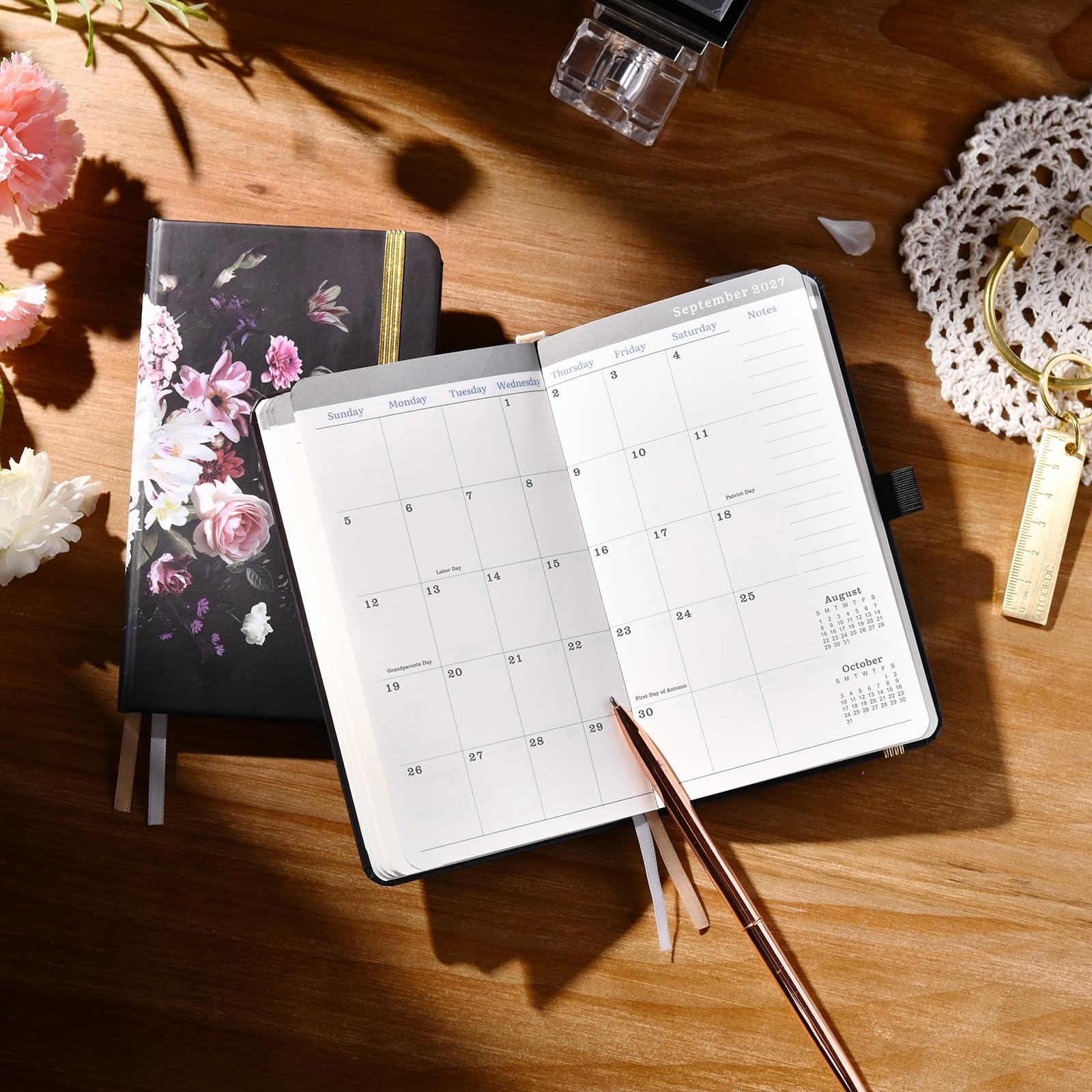 Pocket Planner/Calendar 2026-2028 3 Year Monthly 3.8″ x 6.4″ 61 Note Pages