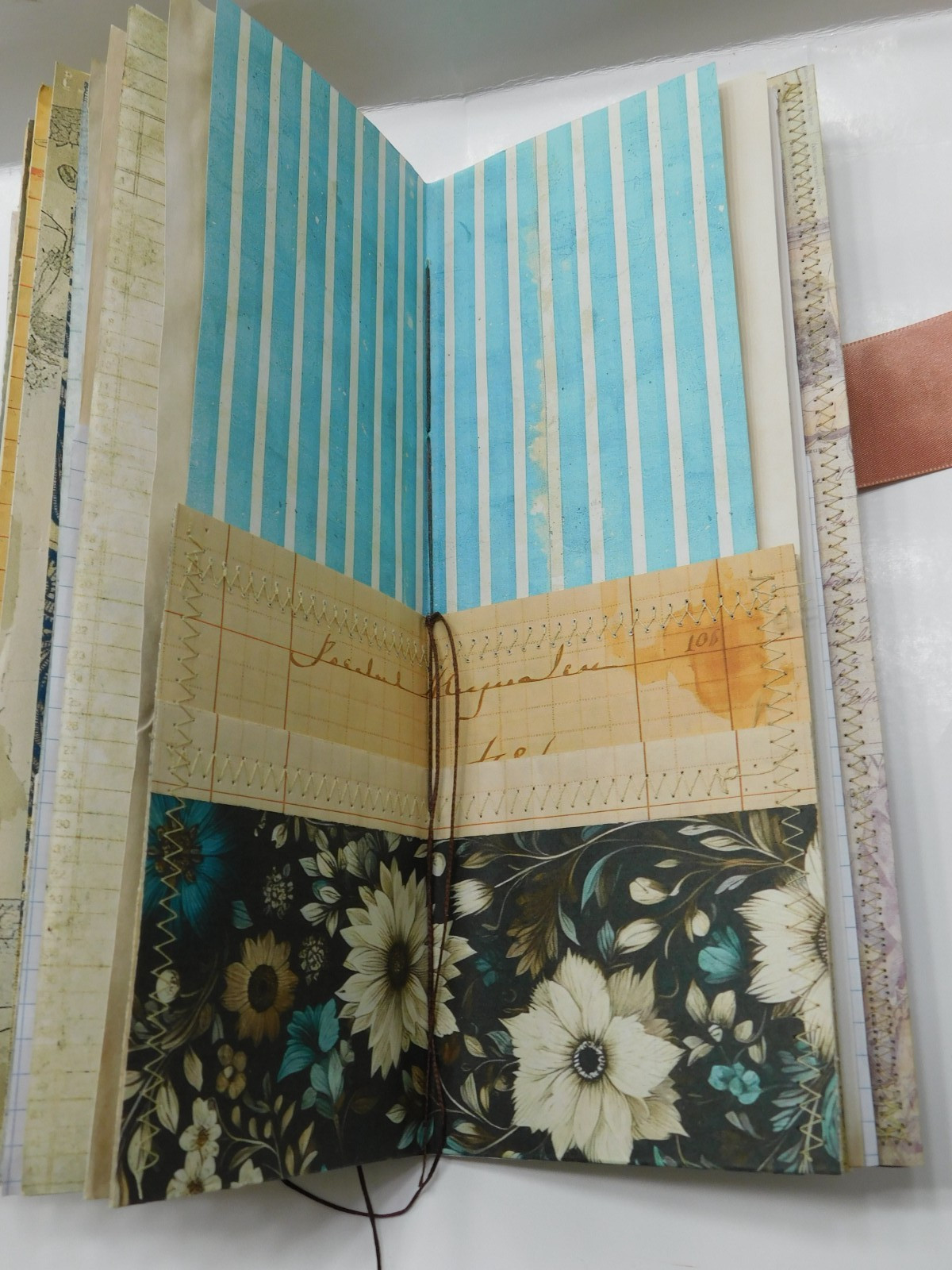 Tall Junk Journal Blank Diary Travelers Notebook 116 Page Vintage Style K