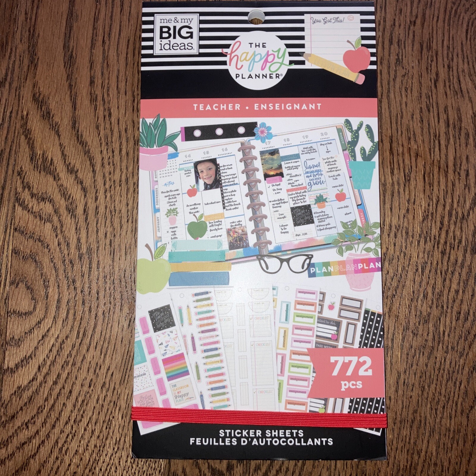 The Happy Planner TEACHER 772 Value Pack Sticker Sheets me & my BIG ideas New