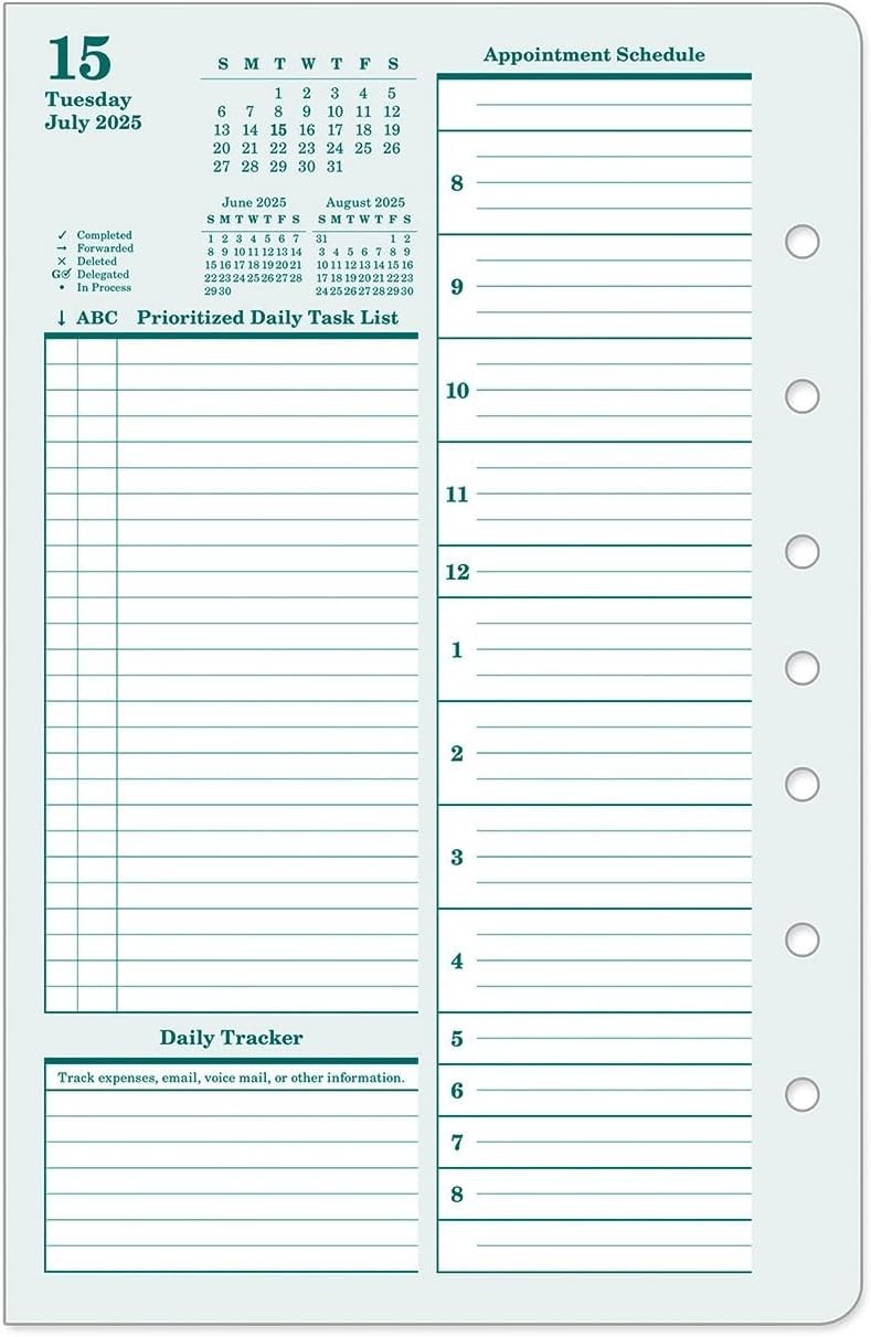 Ring-Bound Planner – 730 Pages of Daily Inspiration for 2025 – Classic 5.5″x8.5″