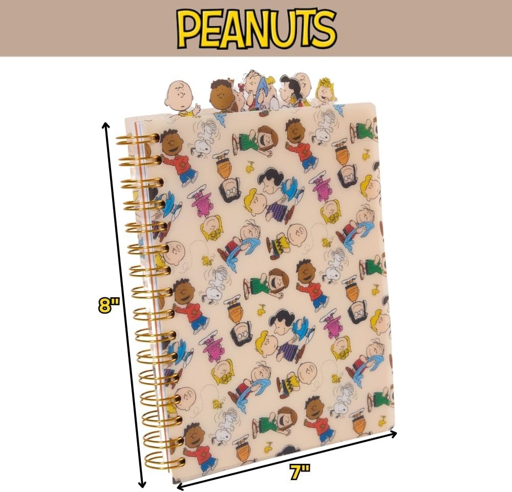 Peanuts Journal for School & Writing – 144 Lined Pages, Durable Vinyl Cover