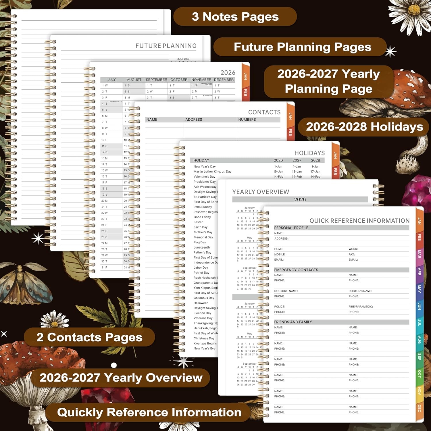 2026 Appointment Book/Planner – 8.1″X11″, 2026 Daily Planner, Jan. 2026- Dec….