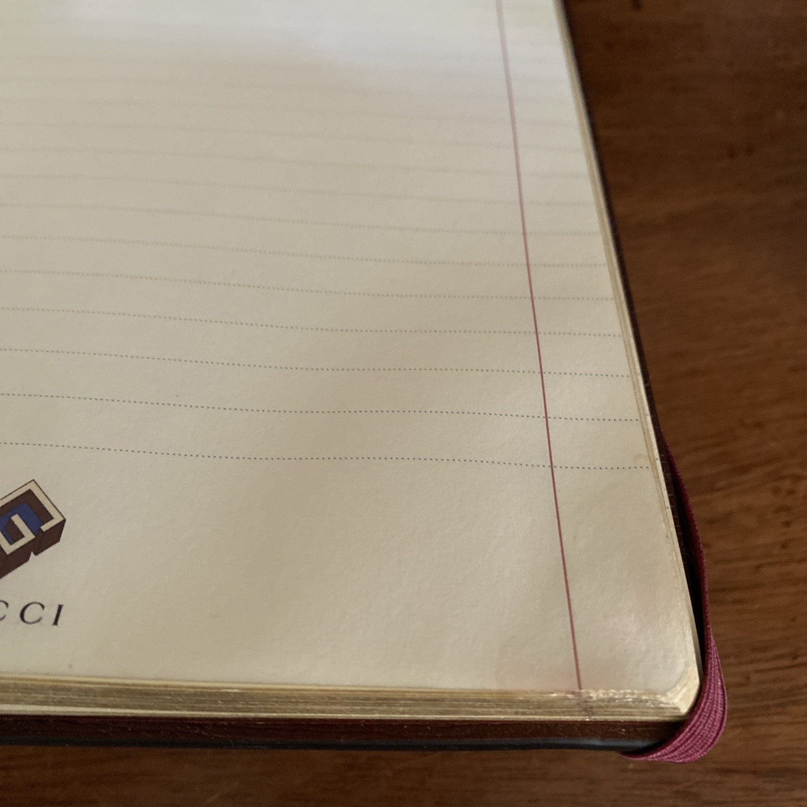 Gucci Luxury Notebook Journal Geometric Logo Printed Red Blue