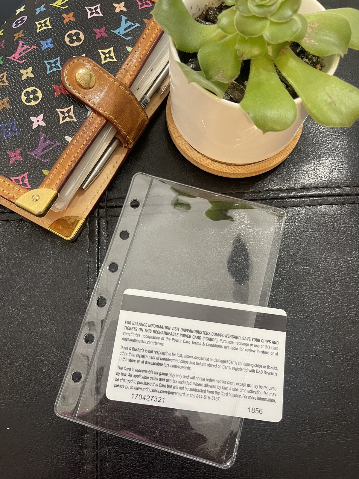 PVC envelope credit card holder “side open” fits for Agenda PM Size