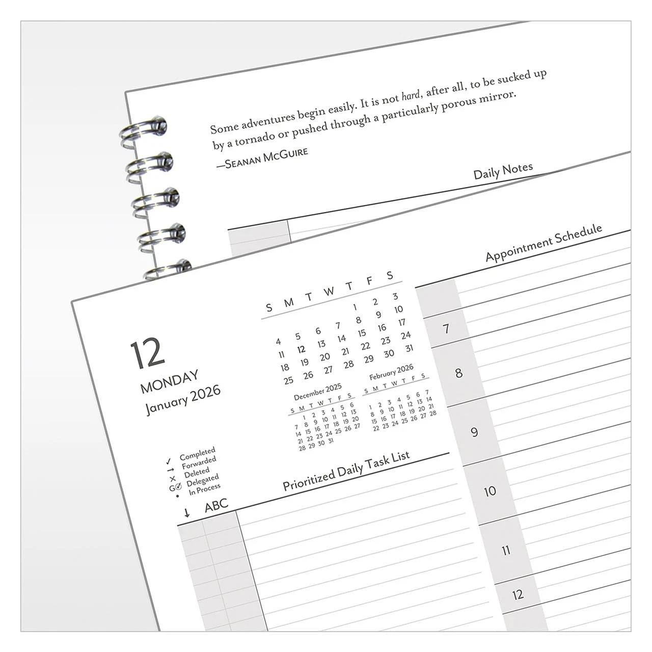 Franklincovey – Compass Planner Refill | Two Pages Per Day Wire-bound (monarc…