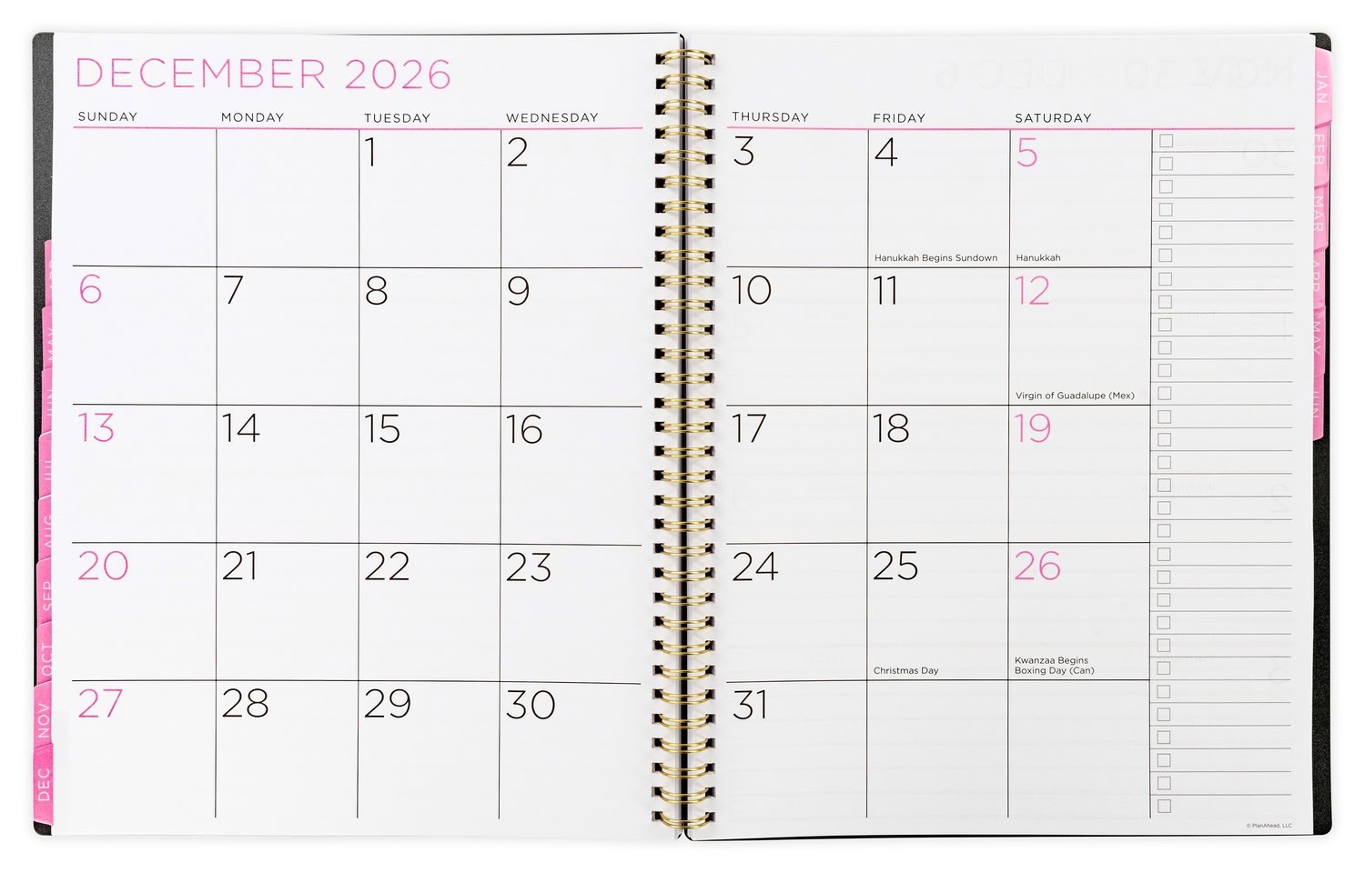 See It Bigger M/W Planner Large 9 x 11.25 Inch Black 15-Month Apr 2026-2027