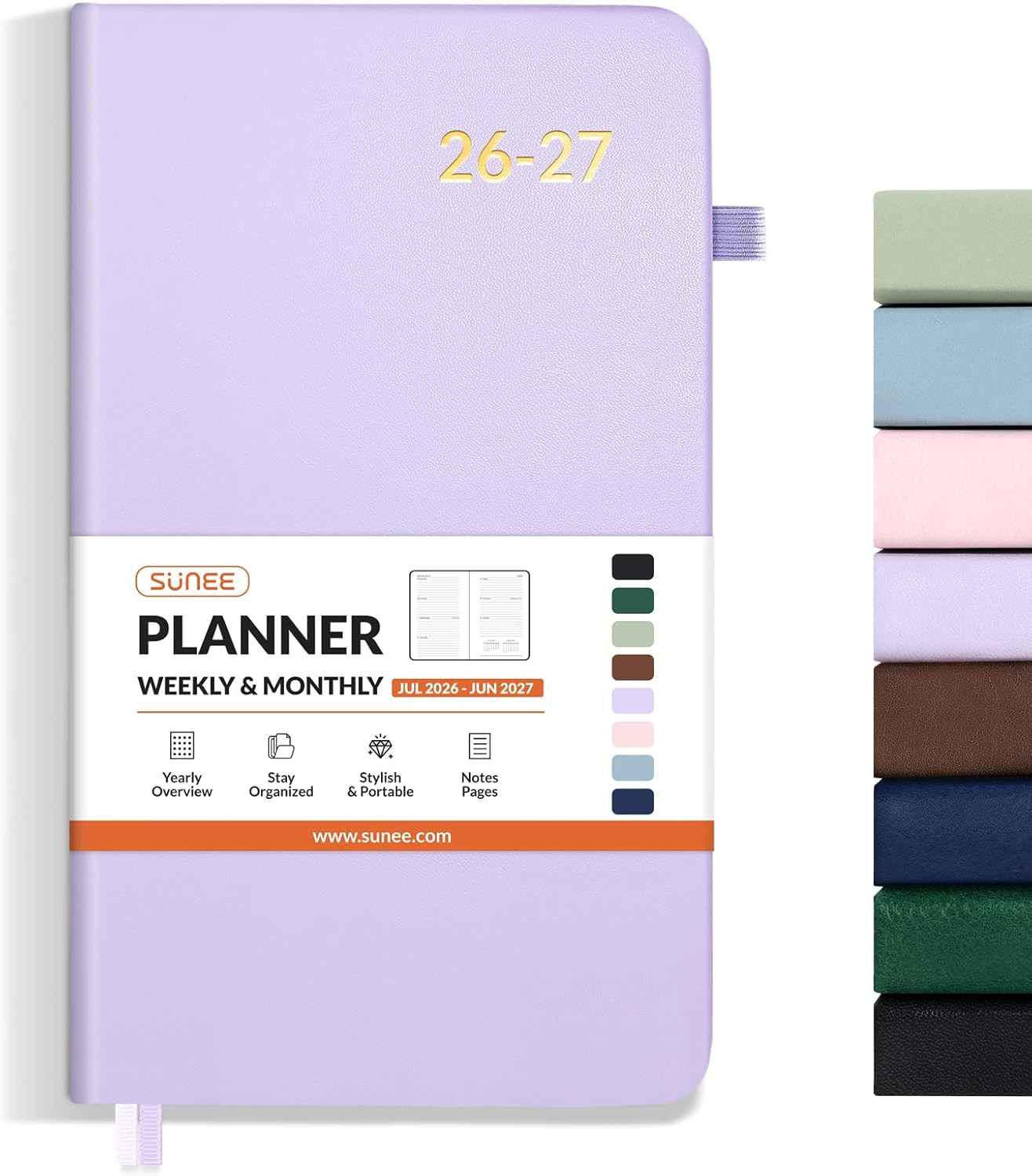 2026-2027 Pocket Weekly Planner for Purse 3.5″ x 6″ – 12 Month (July 2026 – June